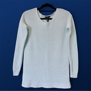 Gap Mint Aqua Knit Pullover Sweater, Women’s Small Long Sleeve Beachy Chunky